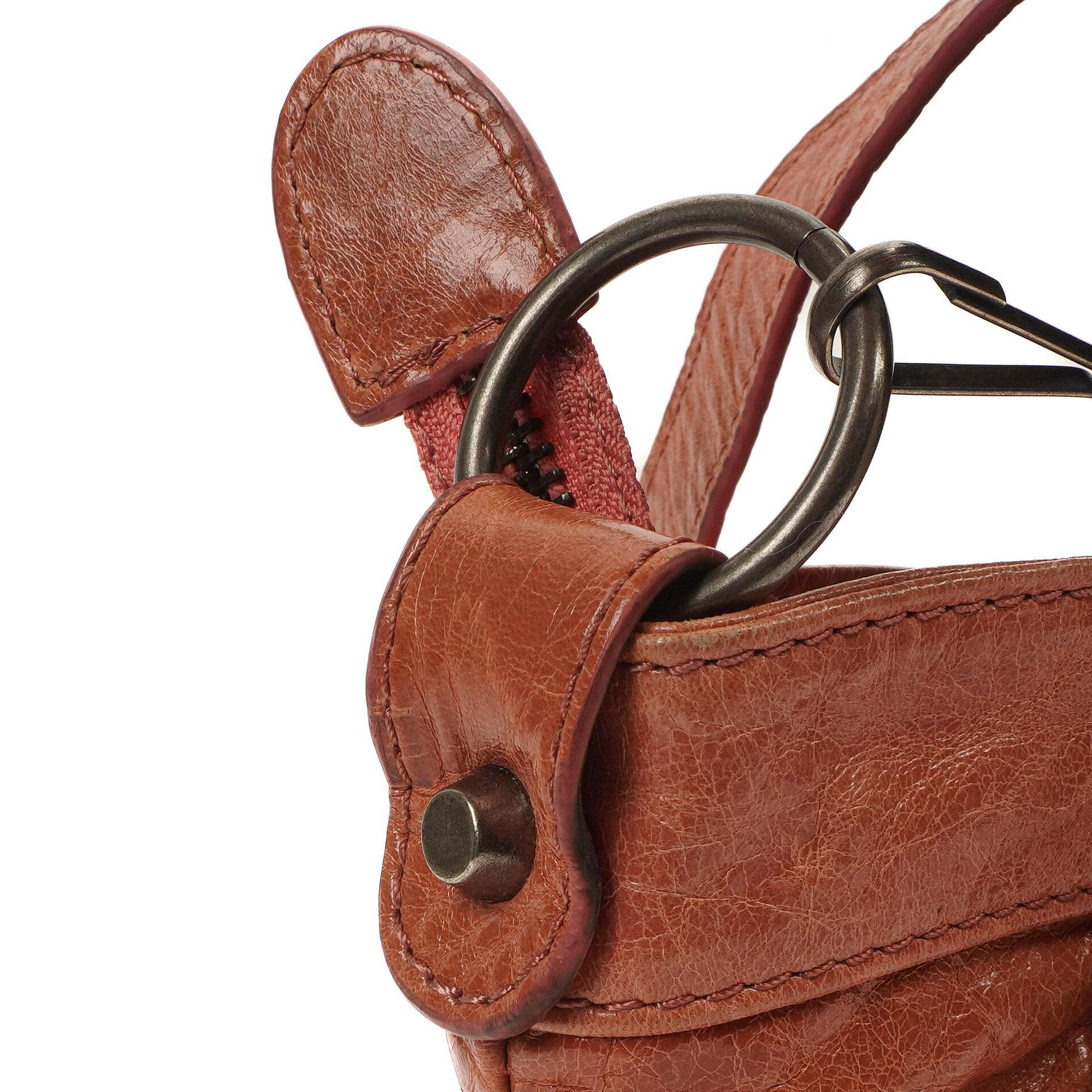 Balenciaga First Classic Hardware Pfirsich Leder Tasche