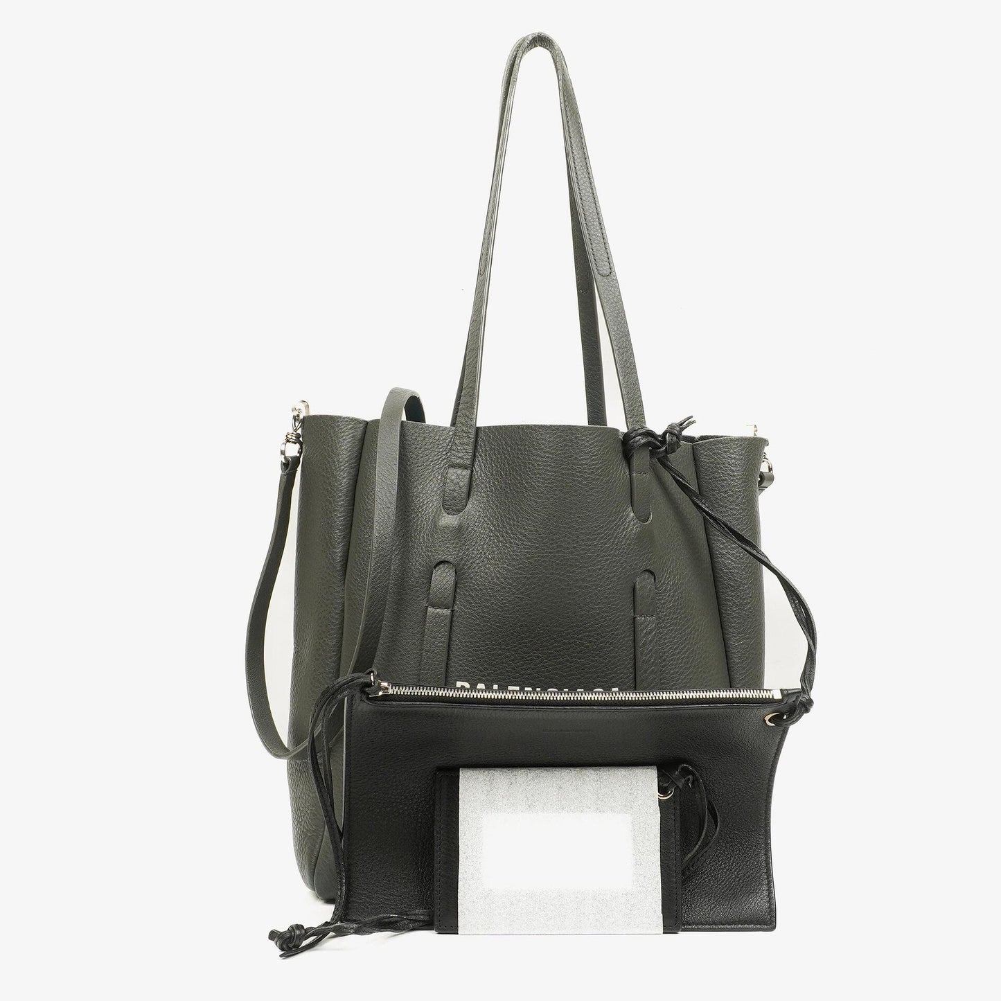 Balenciaga Graue Leder Alltagstasche