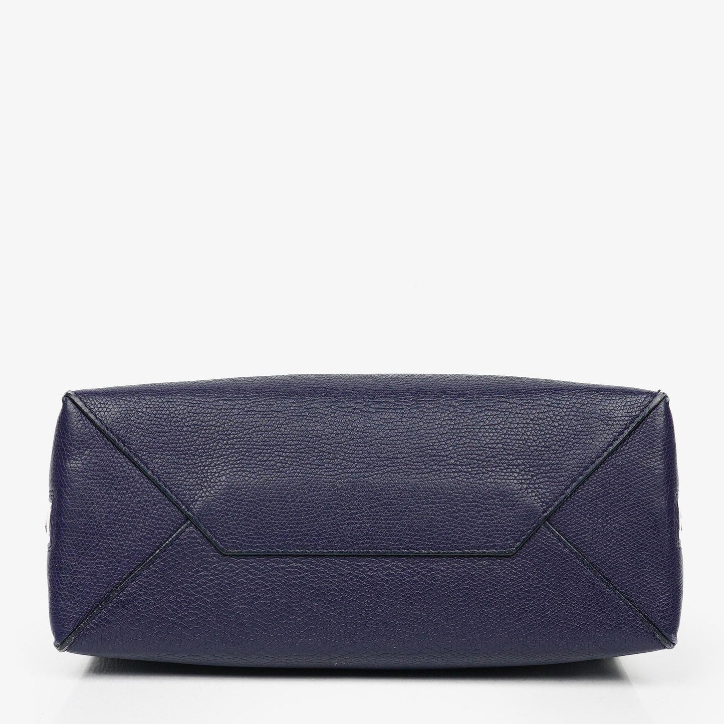 Balenciaga Mini Papier A4 Tote Bag aus navyblauem Kalbsleder