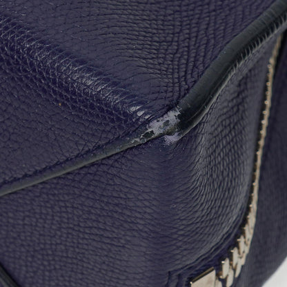 Balenciaga Mini Papier A4 Tote Bag aus navyblauem Kalbsleder