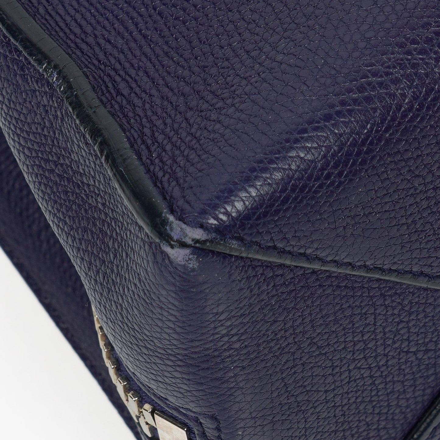 Balenciaga Mini Papier A4 Tote Bag aus navyblauem Kalbsleder
