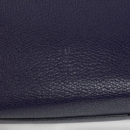 Balenciaga Mini Papier A4 Tote Bag aus navyblauem Kalbsleder