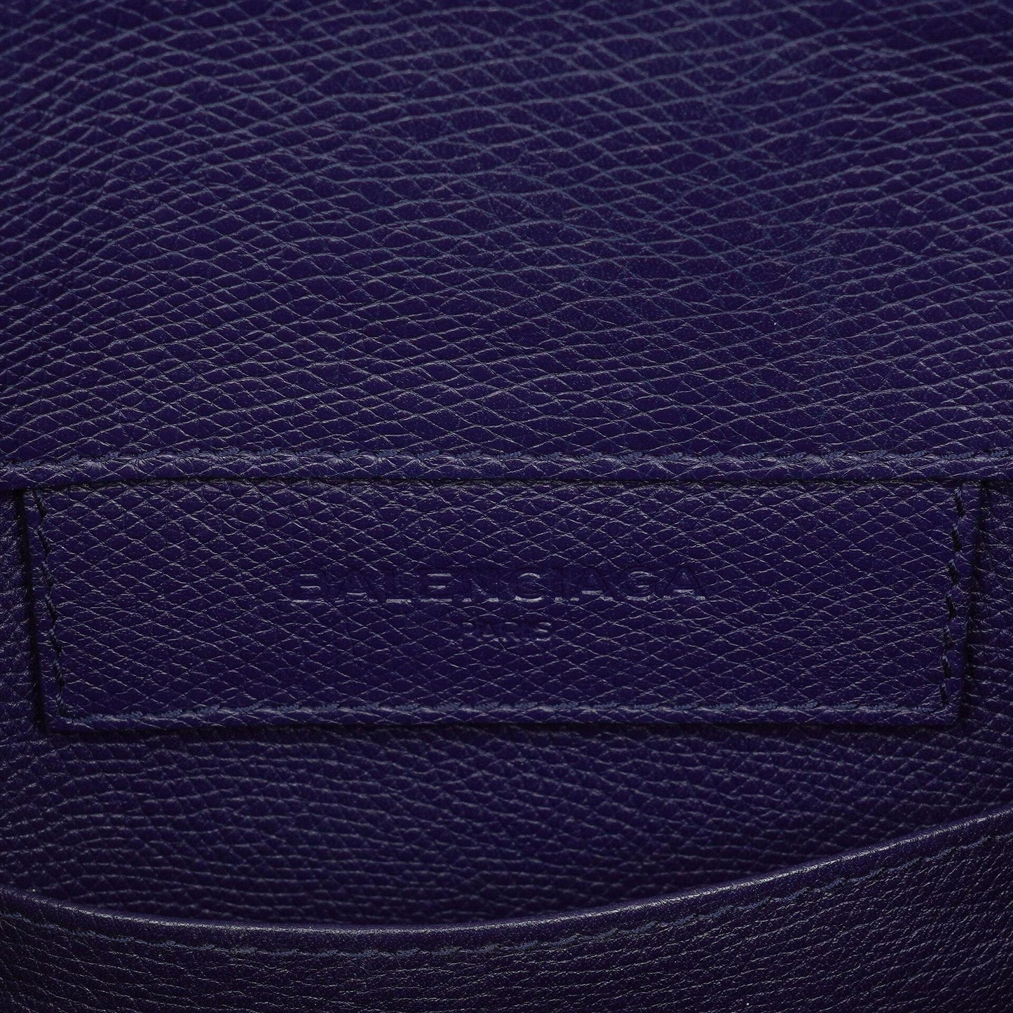 Balenciaga Mini Papier A4 Tote Bag aus navyblauem Kalbsleder