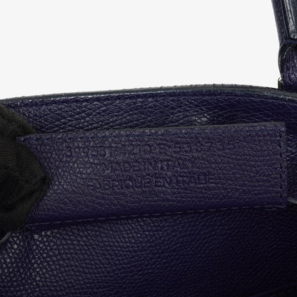 Balenciaga Mini Papier A4 Tote Bag aus navyblauem Kalbsleder