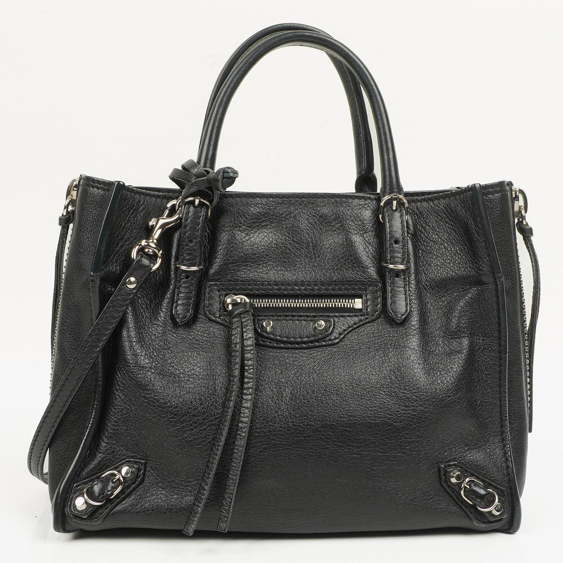 Balenciaga Mini Papier A4 Magnet Tote-Tasche aus Kalbsleder