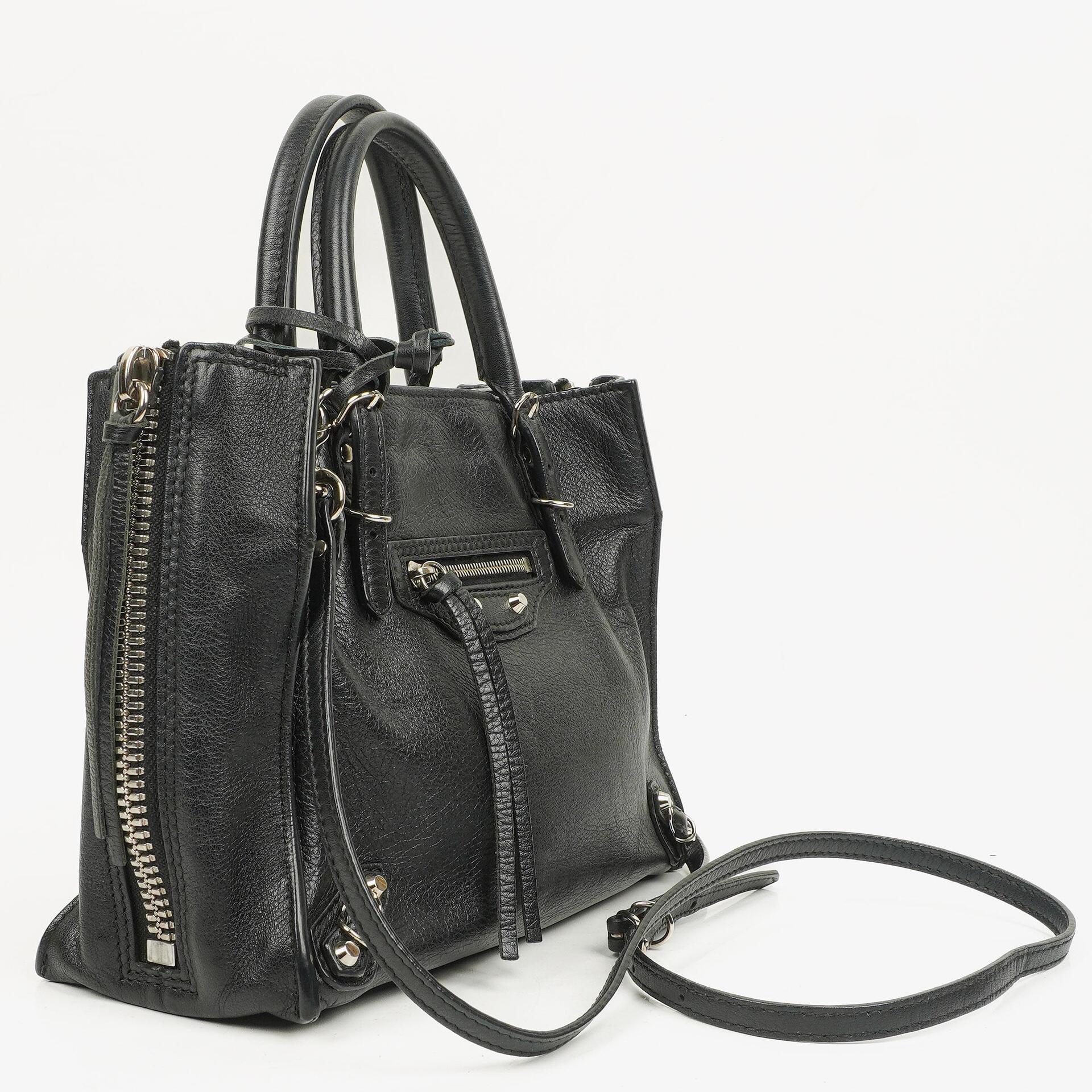 Balenciaga Mini Papier A4 Magnet Tote-Tasche aus Kalbsleder