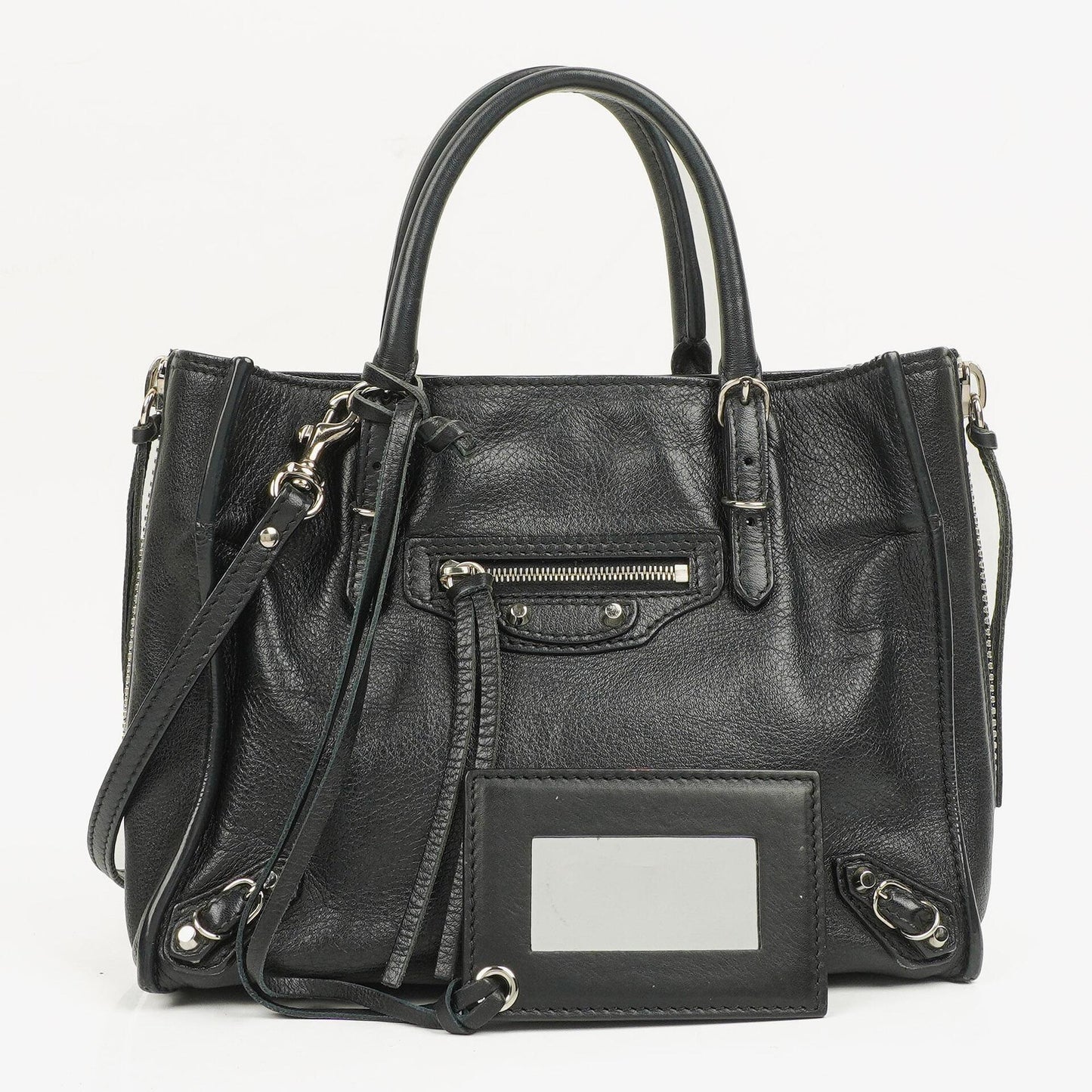 Balenciaga Mini Papier A4 Magnet Tote-Tasche aus Kalbsleder