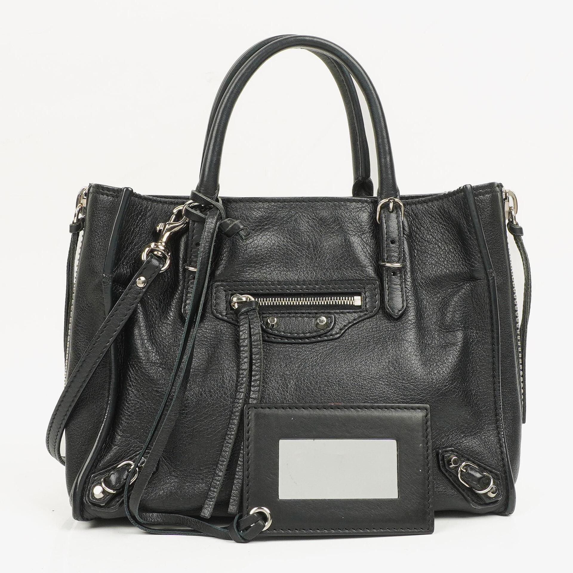 Balenciaga Mini Papier A4 Magnet Tote-Tasche aus Kalbsleder