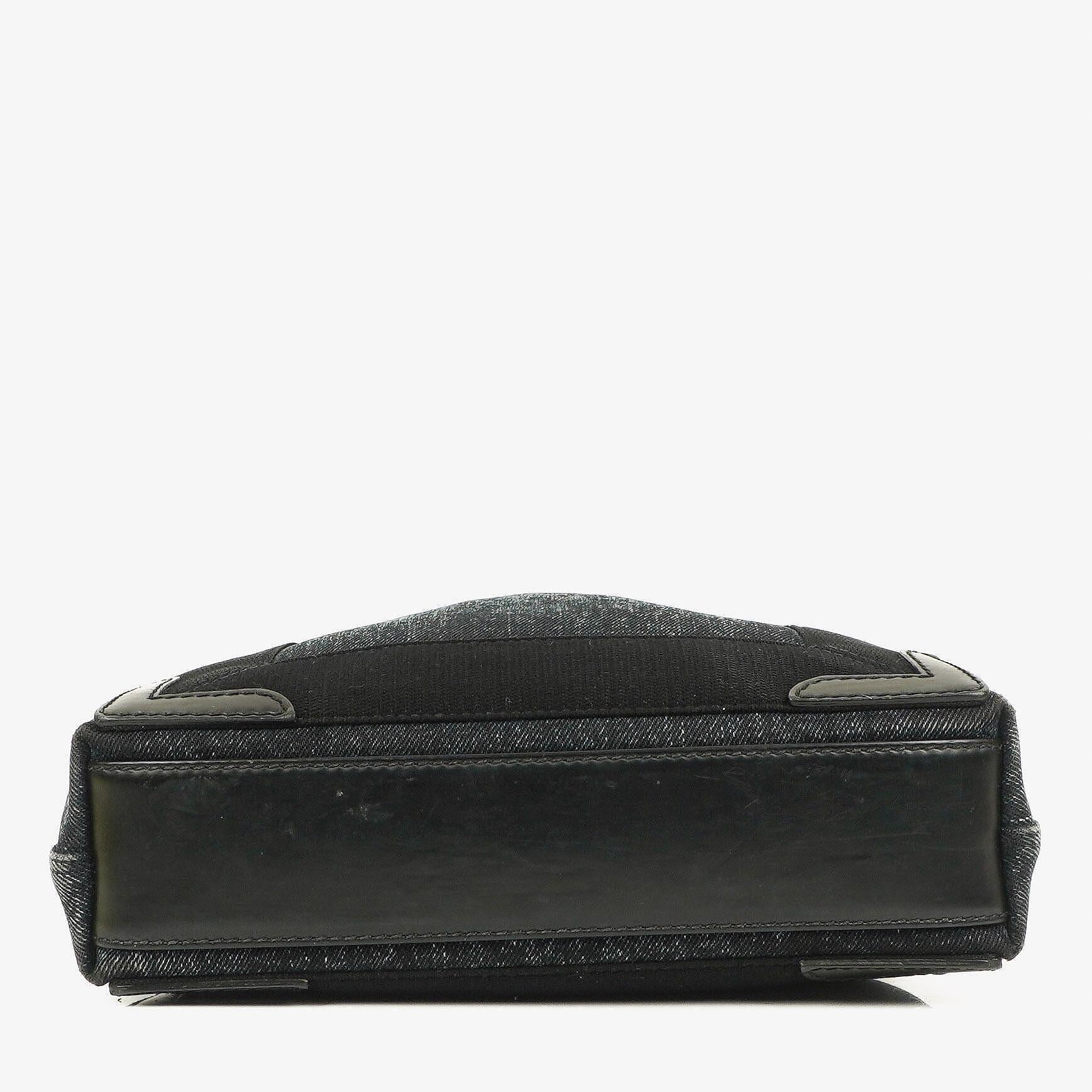 Balenciaga Navy Cabas XS Tasche Gewaschener Denim-Stoff Schwarz Satin-Kalbsleder