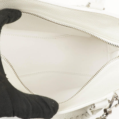 Balenciaga Neo Classic City Mini Tasche aus weißem genarbtem Kalbsleder