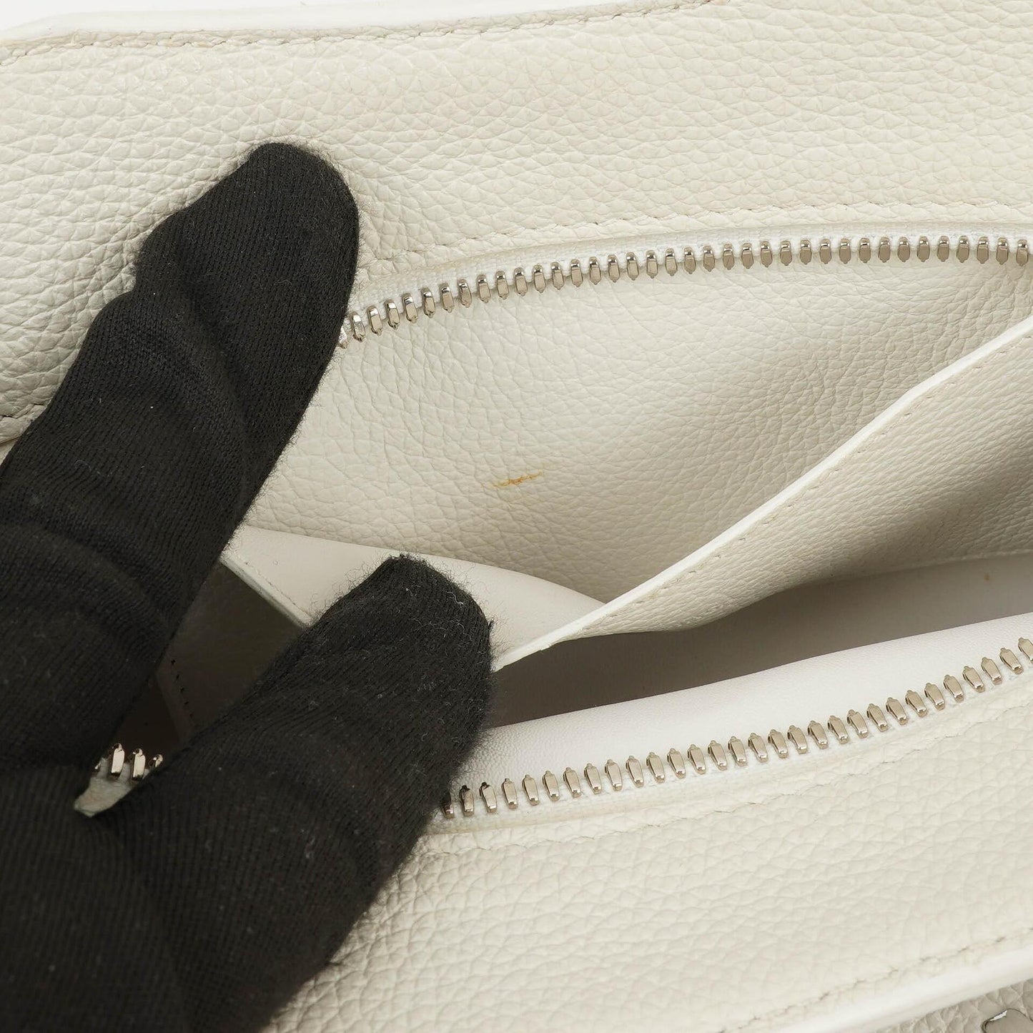 Balenciaga Neo Classic City Mini Tasche aus weißem genarbtem Kalbsleder