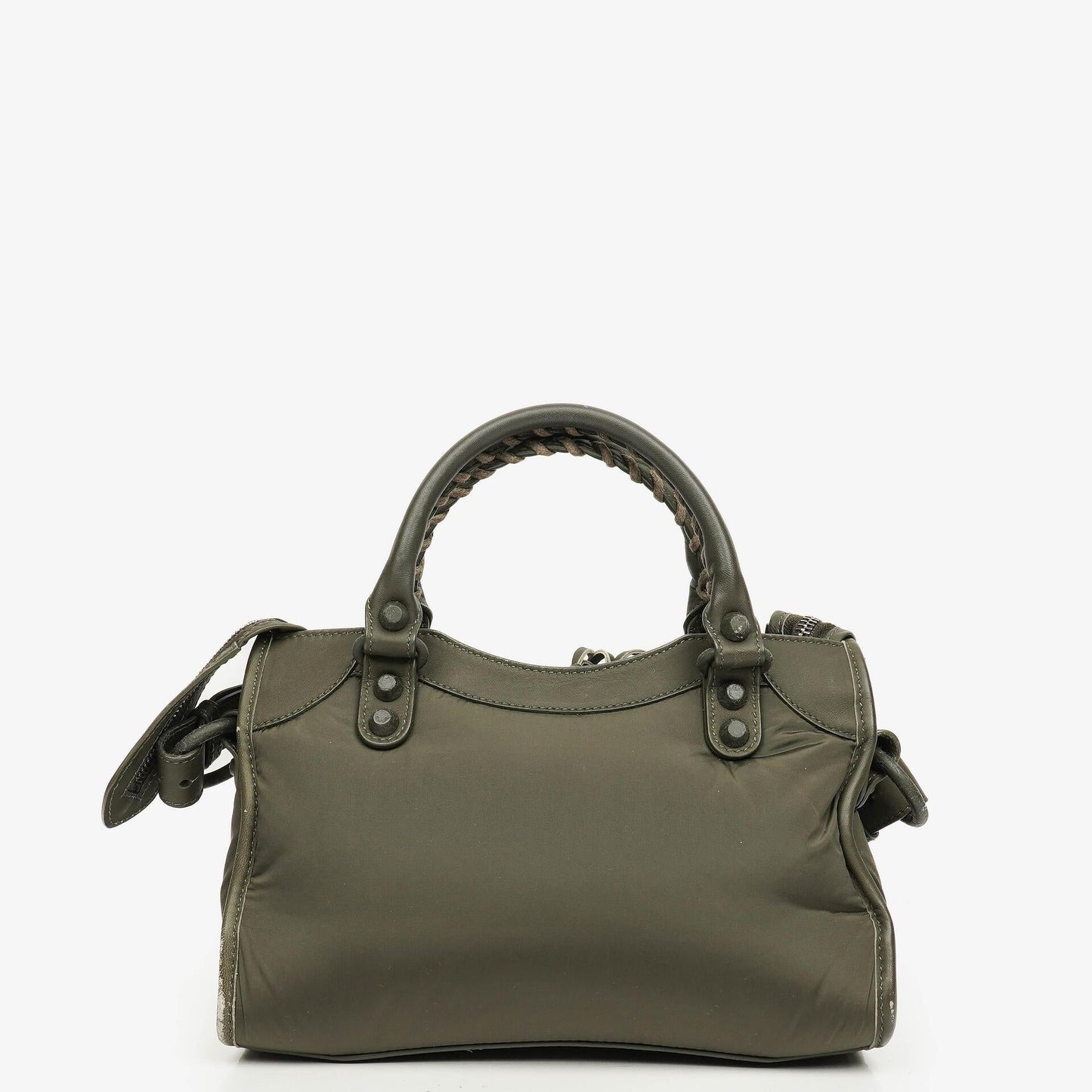Balenciaga Motocross Classic City Mini Bag aus armygrünem Nylon
