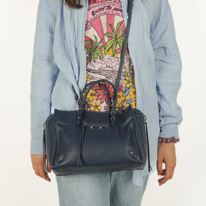 Balenciaga Papier A4 Magnet Tote Bag Small aus Kalbsleder