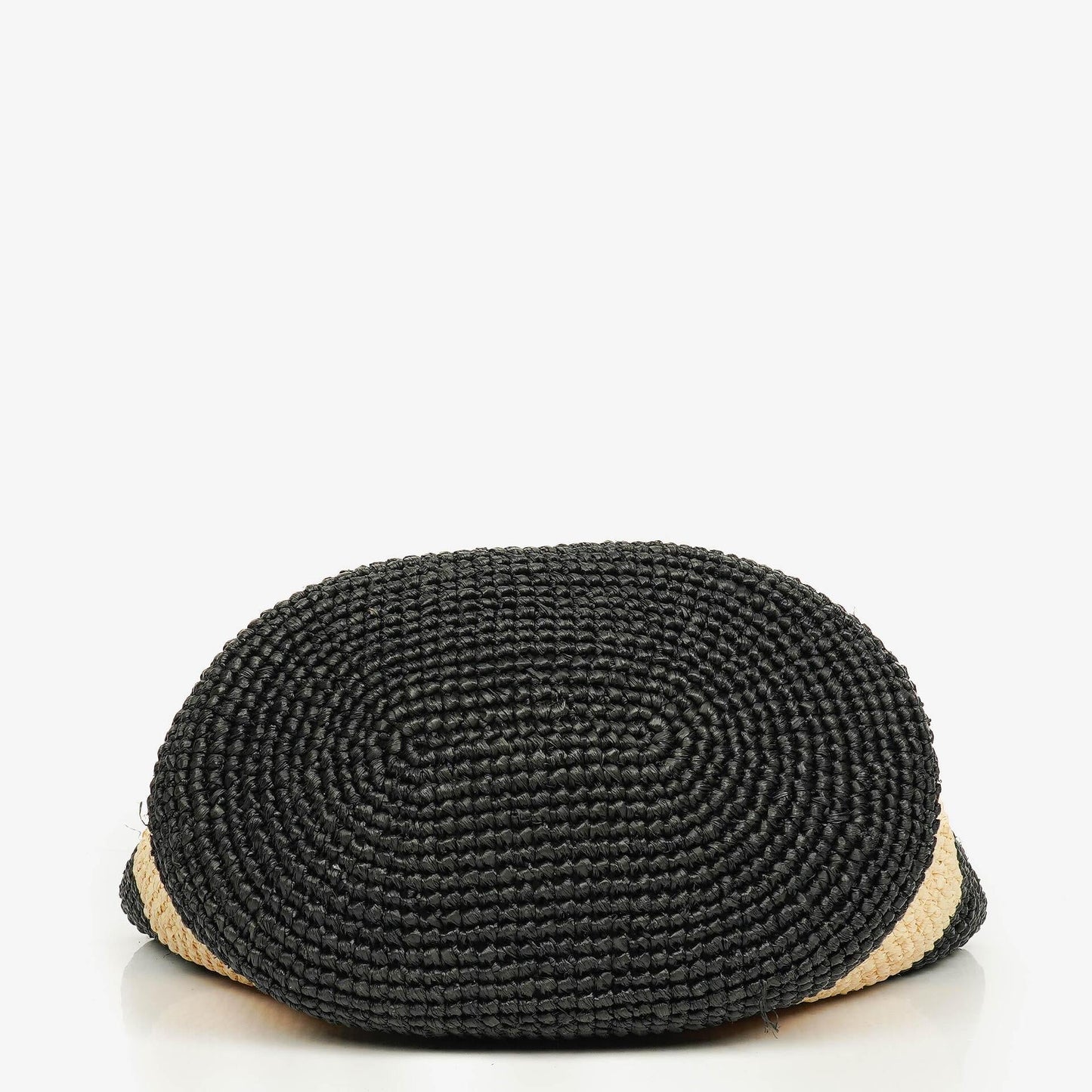 Balenciaga Panier Tote aus geflochtenem Rafia in Natur/Schwarz