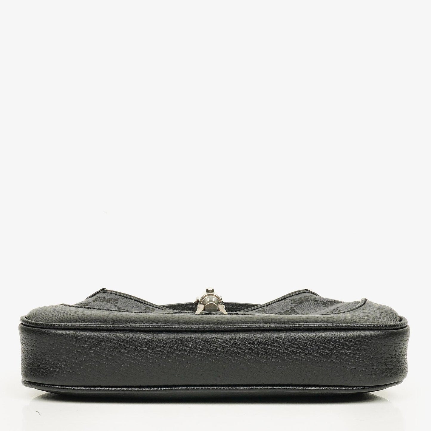Balenciaga x Gucci The Hacker Project 1961 Mini Jackie Tasche aus schwarzem/grauem Canvas und Leder