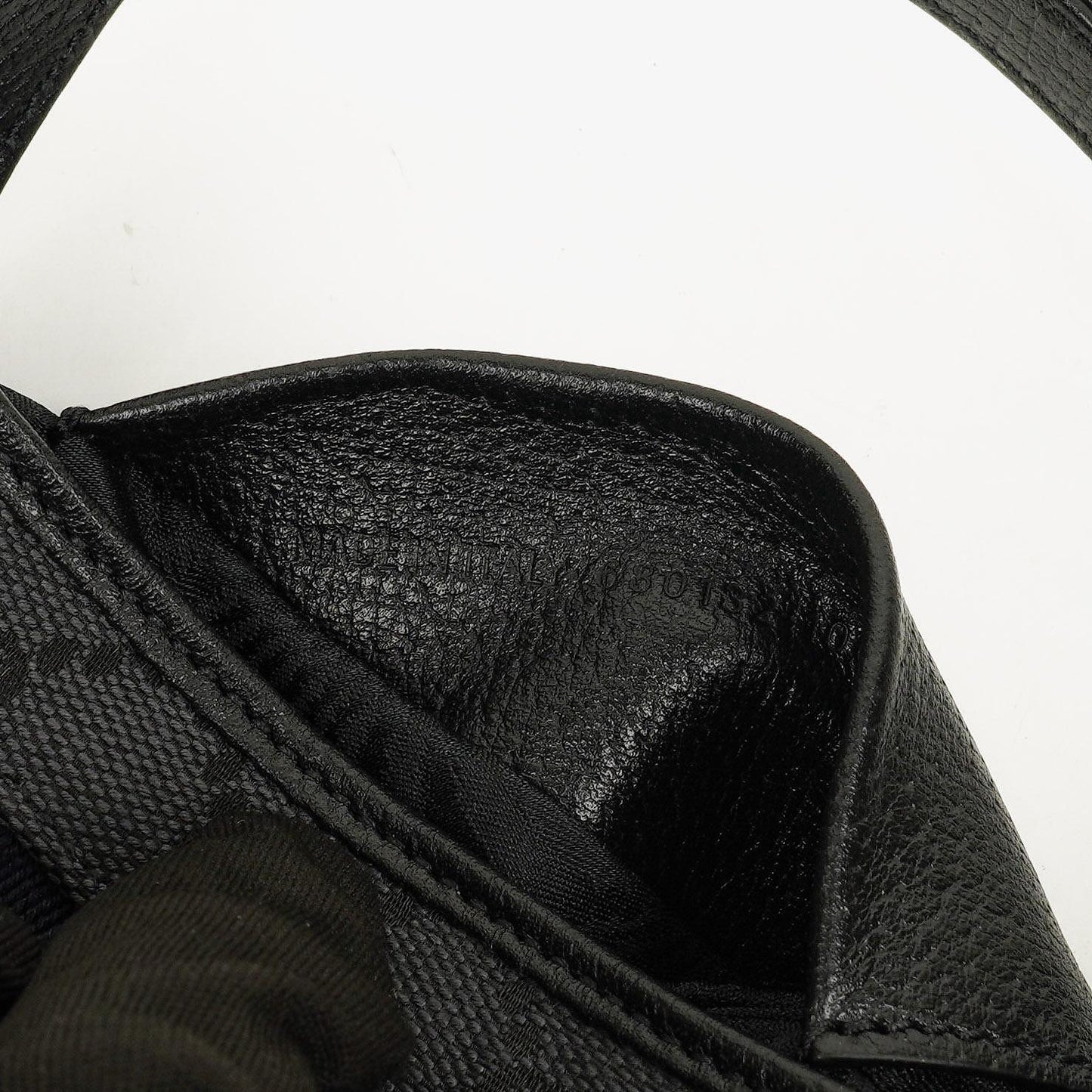 Balenciaga x Gucci The Hacker Project 1961 Mini Jackie Tasche aus schwarzem/grauem Canvas und Leder