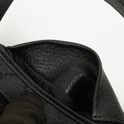 Balenciaga x Gucci The Hacker Project 1961 Mini Jackie Tasche aus schwarzem/grauem Canvas und Leder