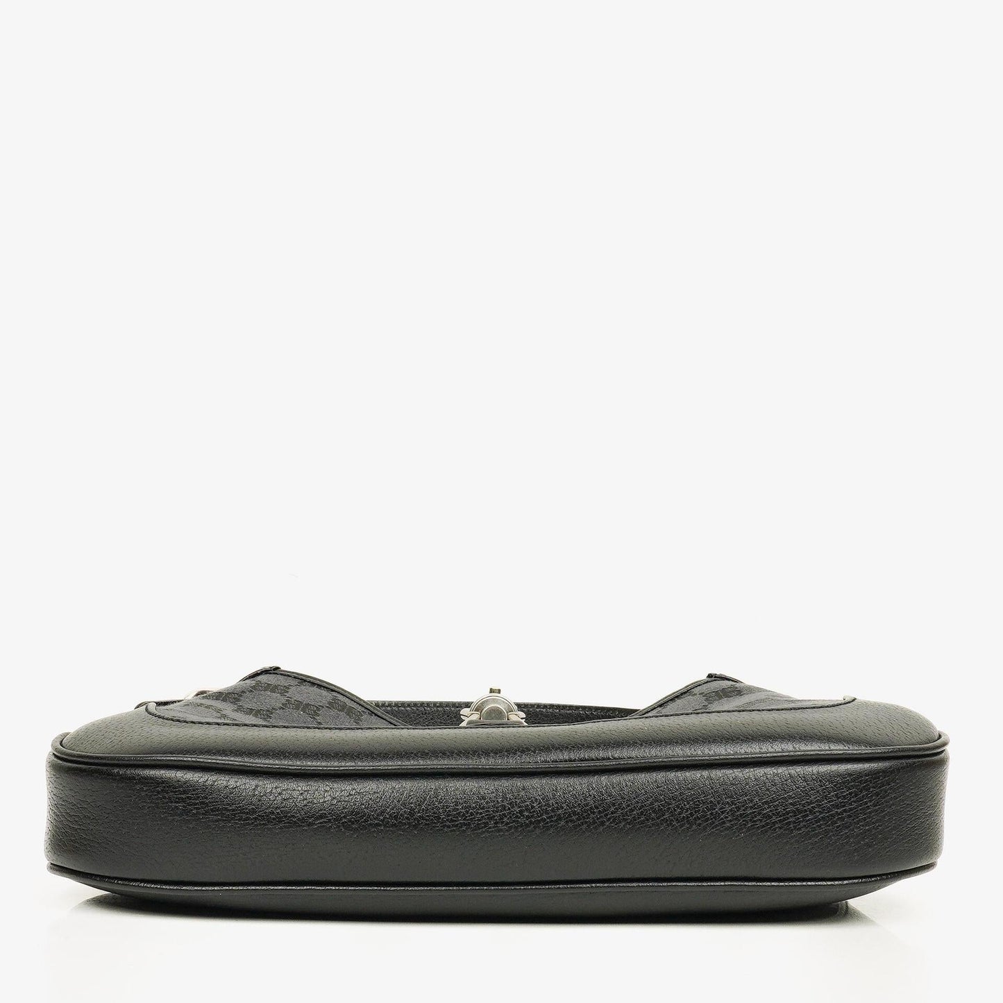 Balenciaga x Gucci The Hacker Project 1961 Small Jackie Tasche in Schwarz/Grau aus Canvas/Leder