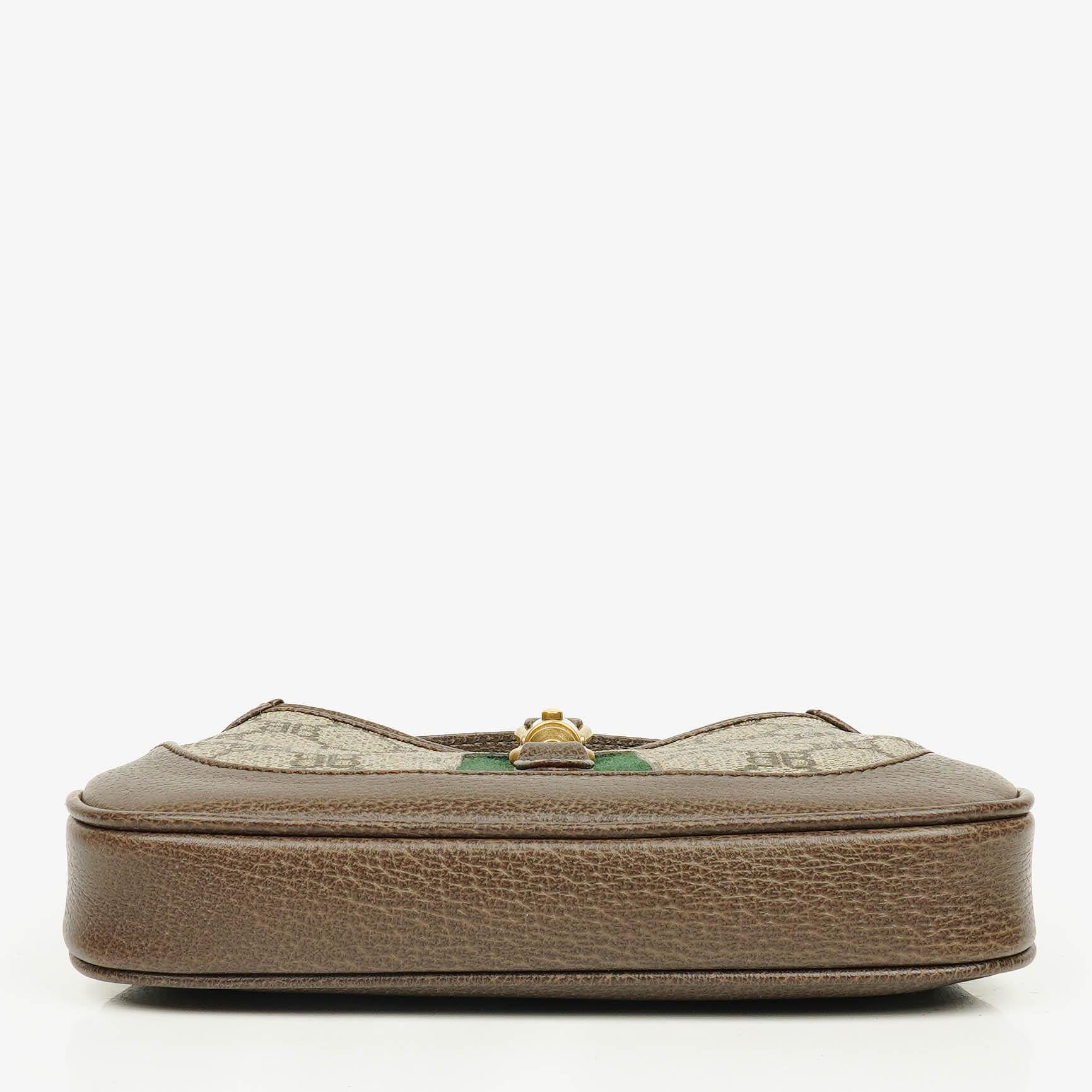 Balenciaga x Gucci The Hacker Project 1961 Mini Jackie Tasche aus Monogramm Canvas/Leder