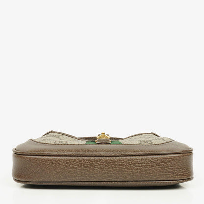 Balenciaga x Gucci The Hacker Project 1961 Mini Jackie Tasche aus Monogramm Canvas/Leder