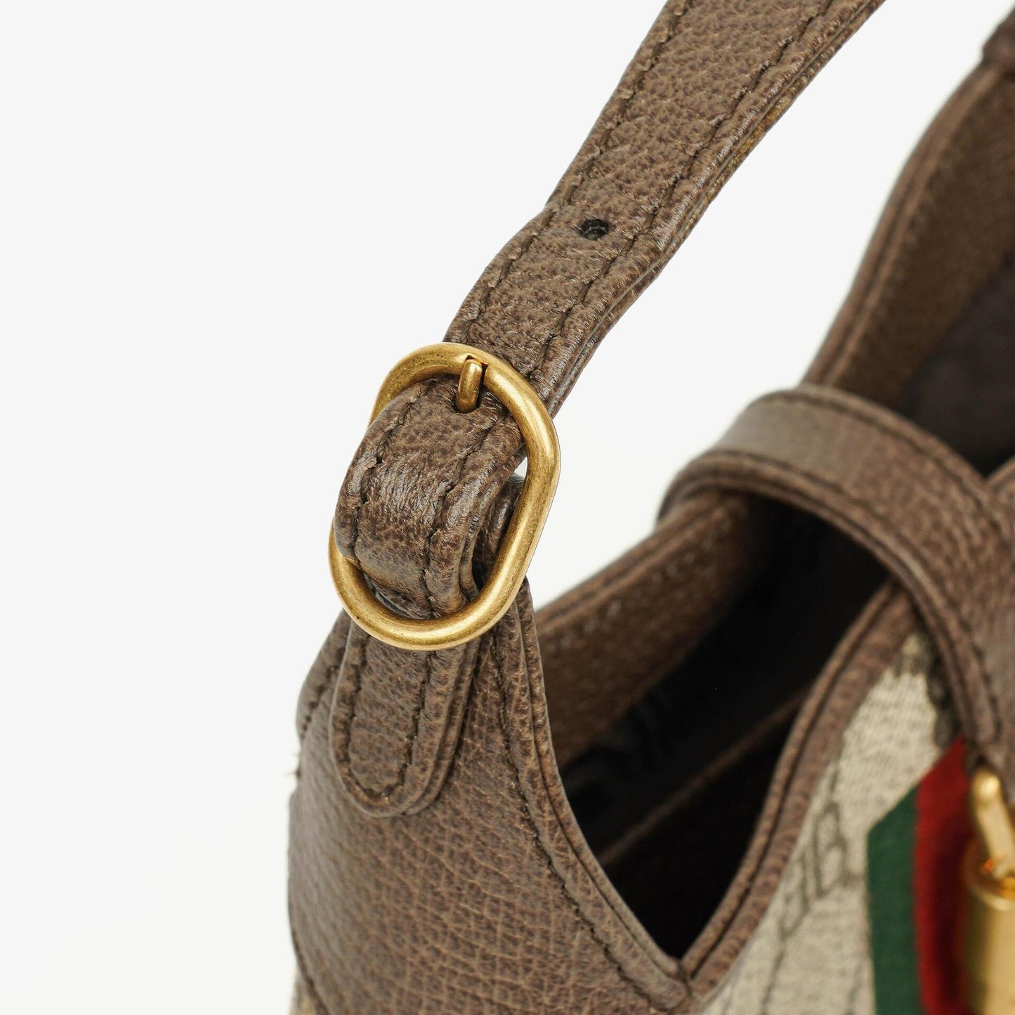 Balenciaga x Gucci The Hacker Project 1961 Mini Jackie Tasche aus Monogramm Canvas/Leder