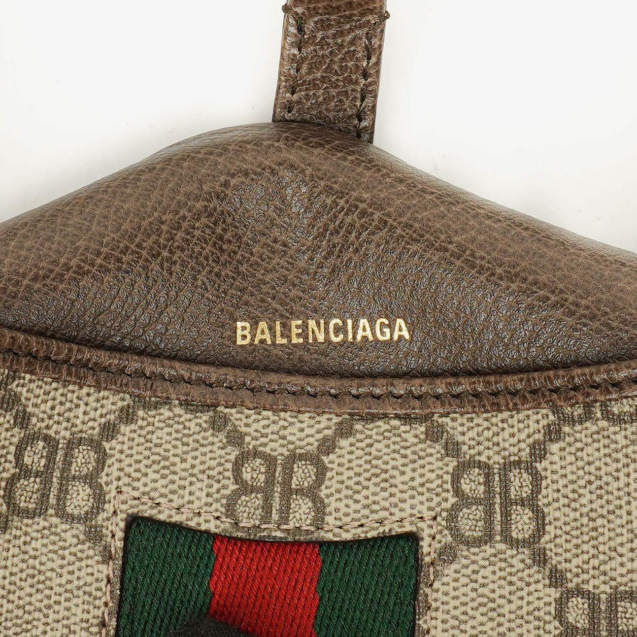 Balenciaga x Gucci The Hacker Project 1961 Mini Jackie Tasche aus Monogramm Canvas/Leder