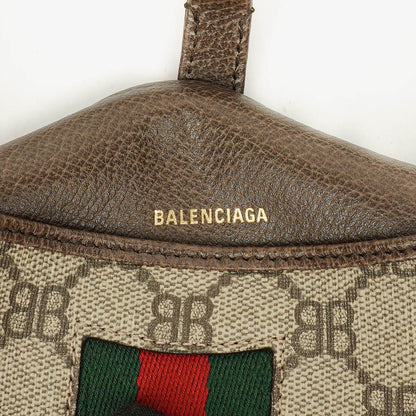 Balenciaga x Gucci The Hacker Project 1961 Mini Jackie Tasche aus Monogramm Canvas/Leder