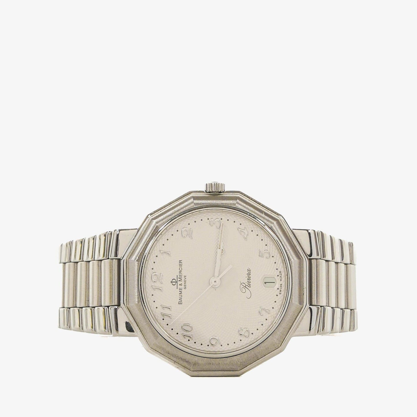 Baume & Mercier Riviera Quarzuhr aus Edelstahl, 36 mm