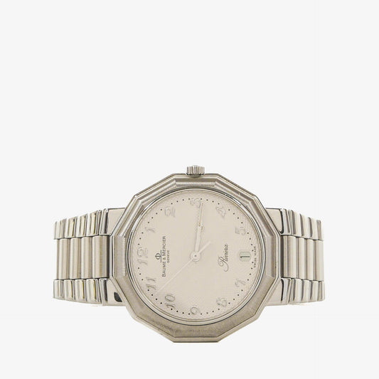 Baume & Mercier Riviera Quarzuhr aus Edelstahl, 36 mm