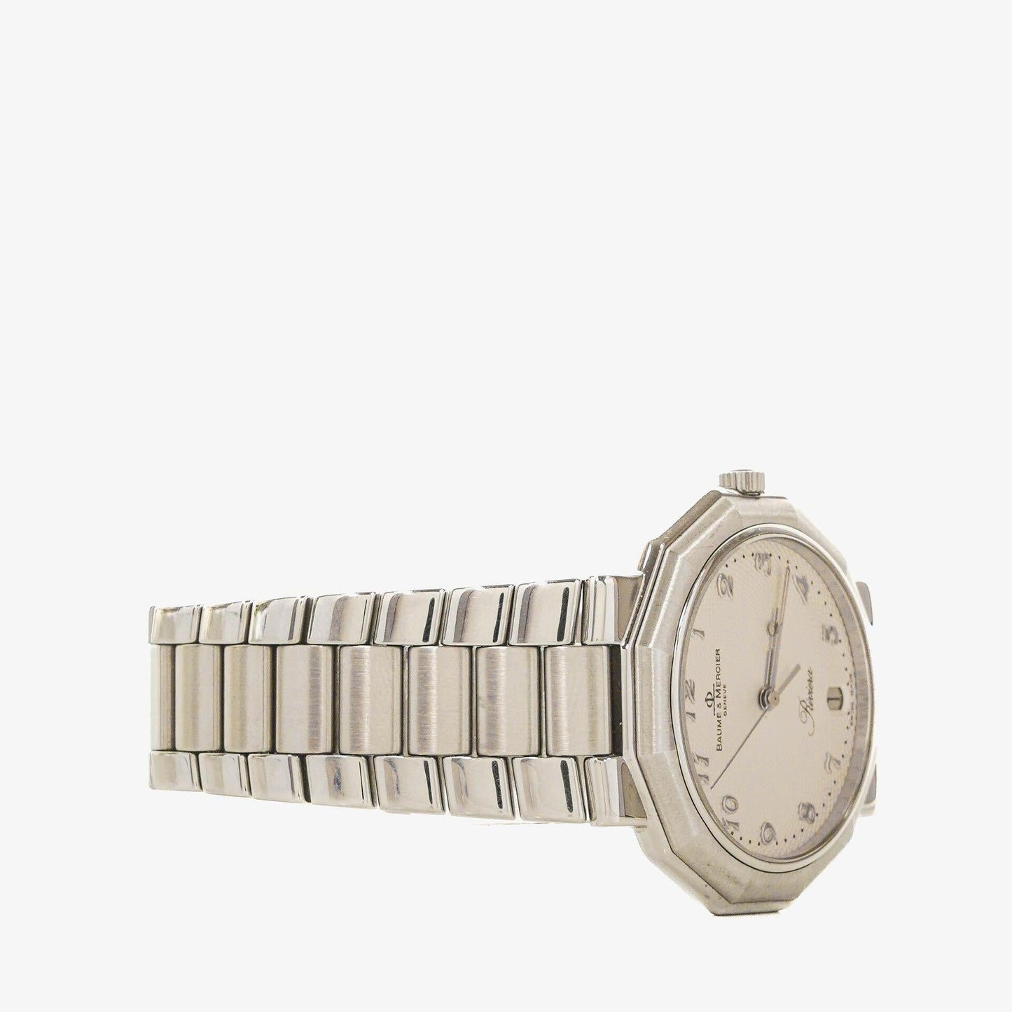 Baume & Mercier Riviera Quarzuhr aus Edelstahl, 36 mm