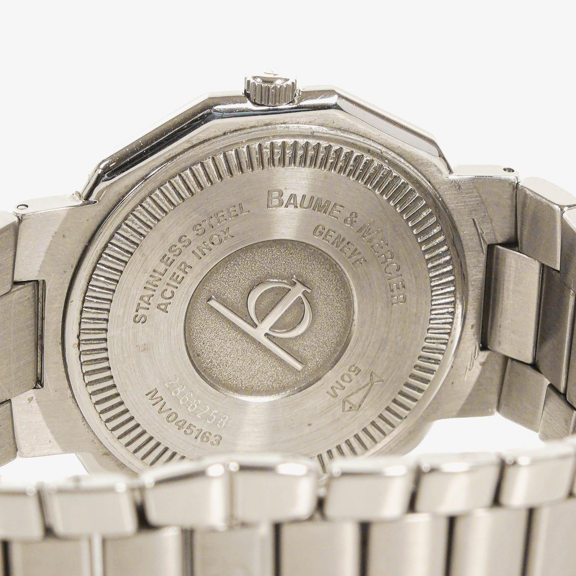 Baume & Mercier Riviera Quarzuhr aus Edelstahl, 36 mm