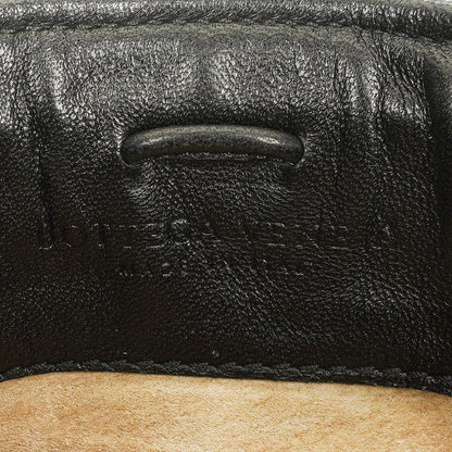 Bottega Veneta Intrecciato Schultertasche aus schwarzem Leder