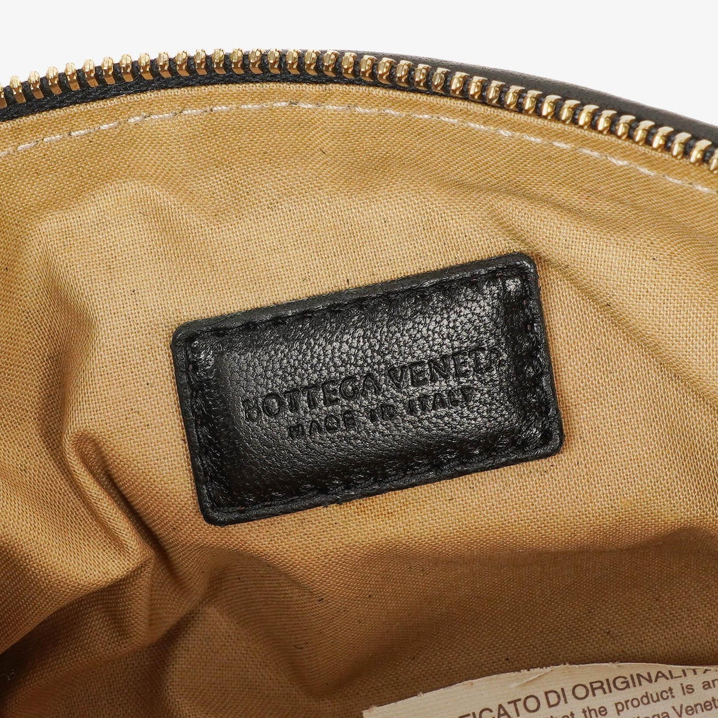 Bottega Veneta Kosmetiktasche aus schwarzem Intrecciato Nappaleder