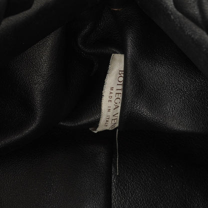 Bottega Veneta Chain Pouch Tasche aus schwarzem Leder