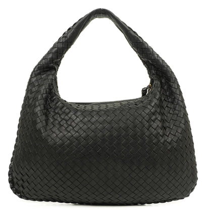 Bottega Veneta Mittelgroße Veneta Hobo Tasche Schwarz Nappa Intrecciato