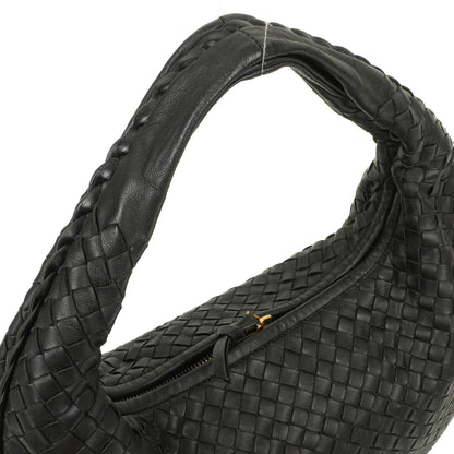Bottega Veneta Mittelgroße Veneta Hobo Tasche Schwarz Nappa Intrecciato