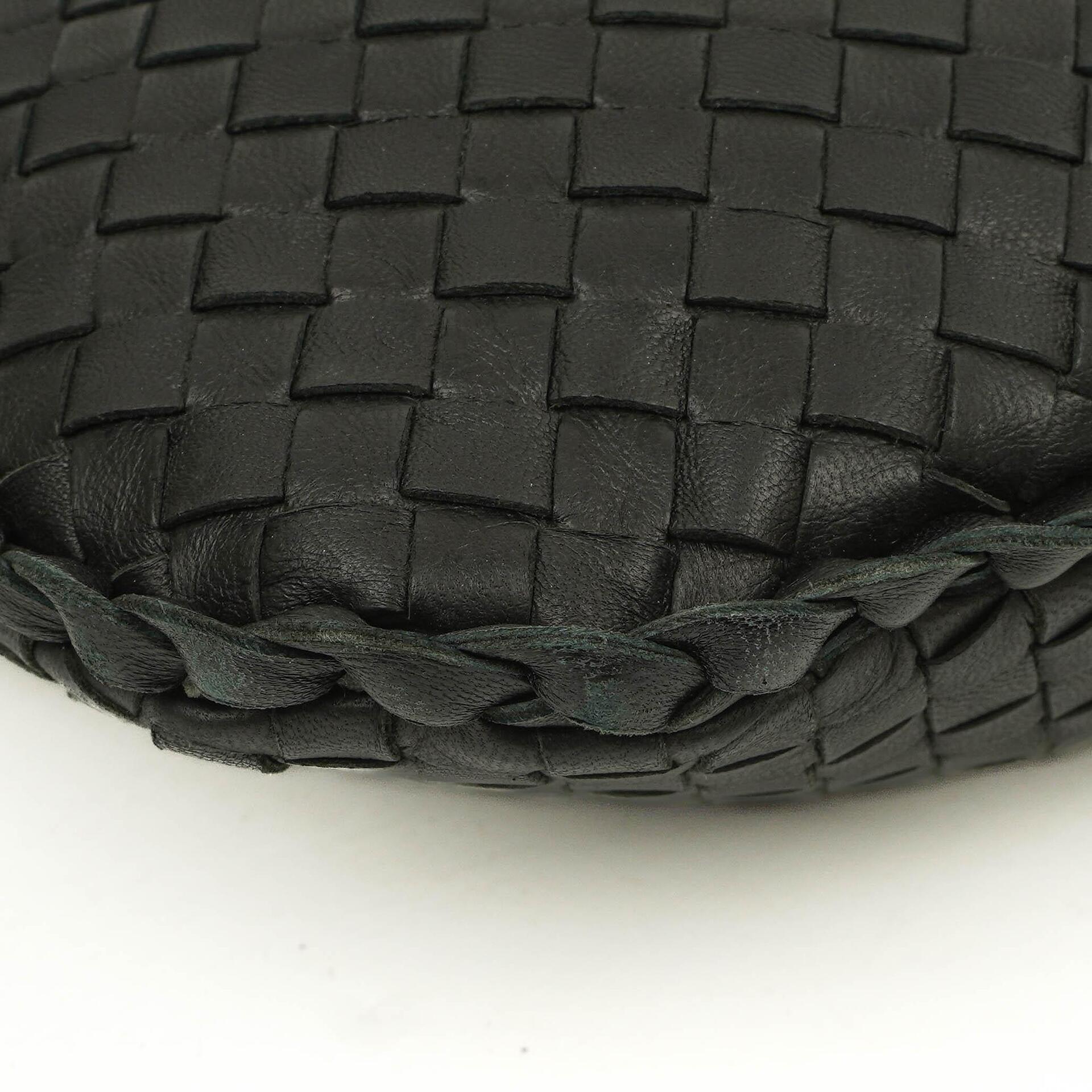 Bottega Veneta Mittelgroße Veneta Hobo Tasche Schwarz Nappa Intrecciato