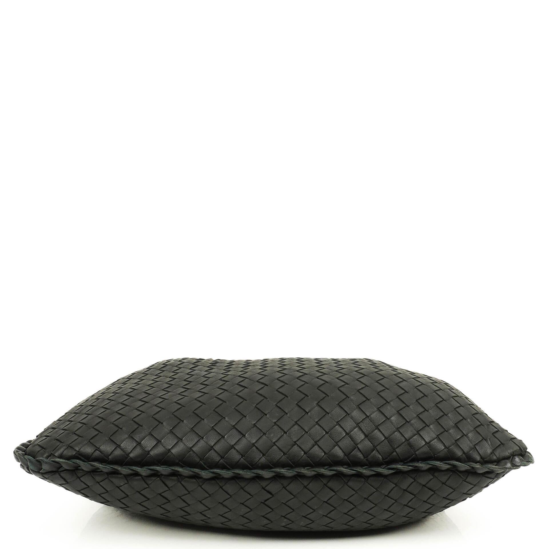 Bottega Veneta Mittelgroße Veneta Hobo Tasche Schwarz Nappa Intrecciato