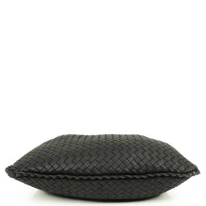 Bottega Veneta Mittelgroße Veneta Hobo Tasche Schwarz Nappa Intrecciato