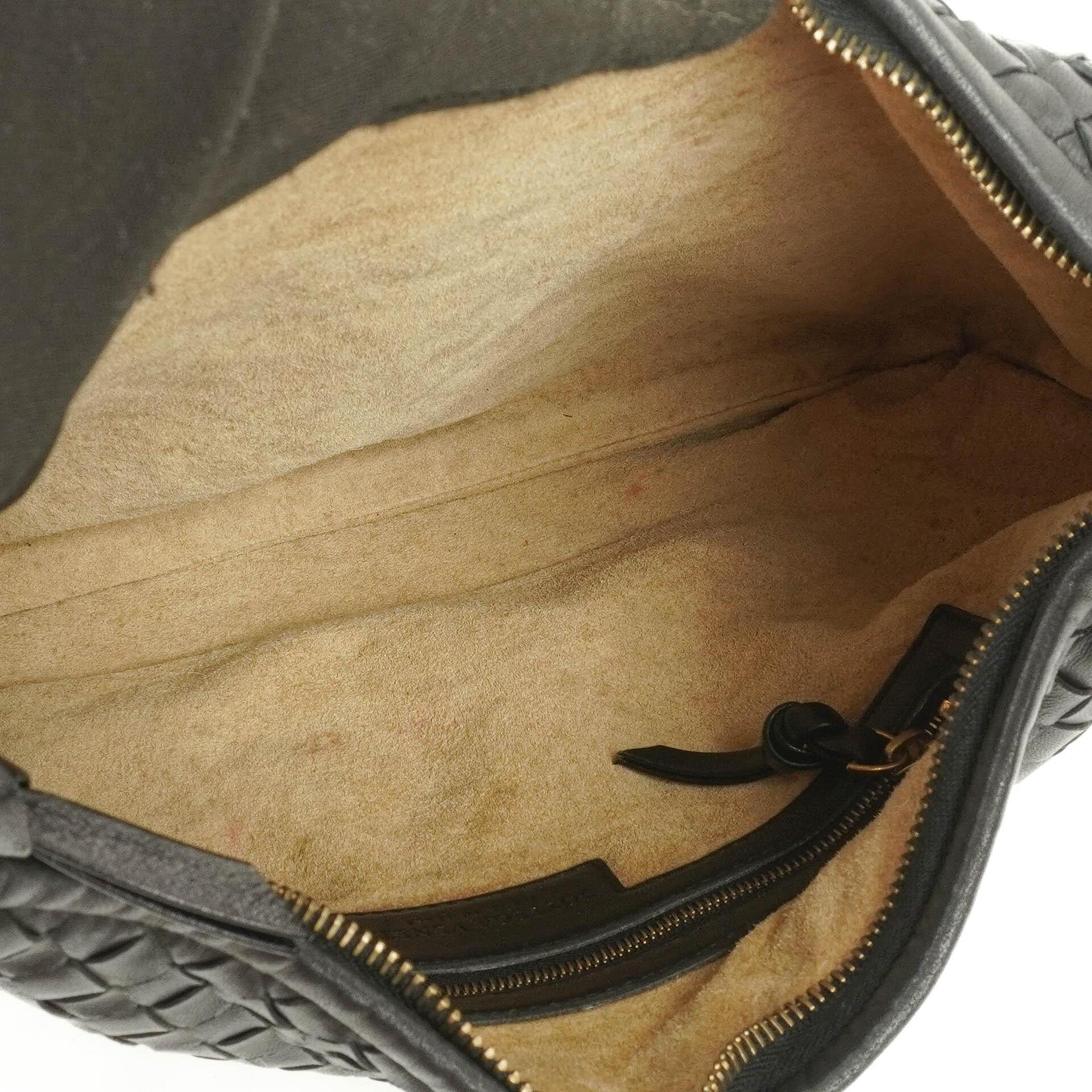 Bottega Veneta Mittelgroße Veneta Hobo Tasche Schwarz Nappa Intrecciato