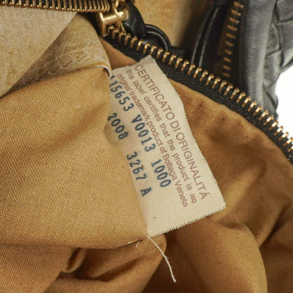 Bottega Veneta Mittelgroße Veneta Hobo Tasche Schwarz Nappa Intrecciato