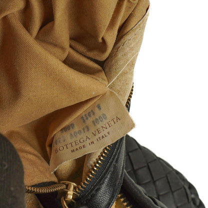 Bottega Veneta Mittelgroße Veneta Hobo Tasche Schwarz Nappa Intrecciato