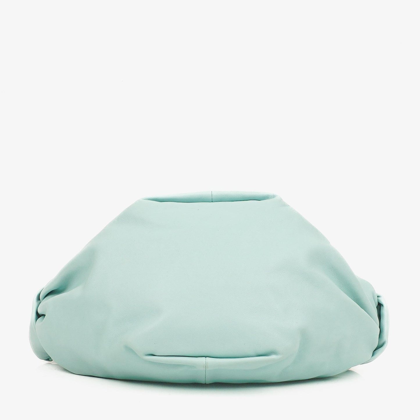 Bottega Veneta Double Knot Clutch aus blauem Leder