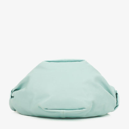 Bottega Veneta Double Knot Clutch aus blauem Leder