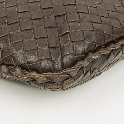 Bottega Veneta Medium Veneta Hobo Tasche aus braunem Nappa Intrecciato Leder