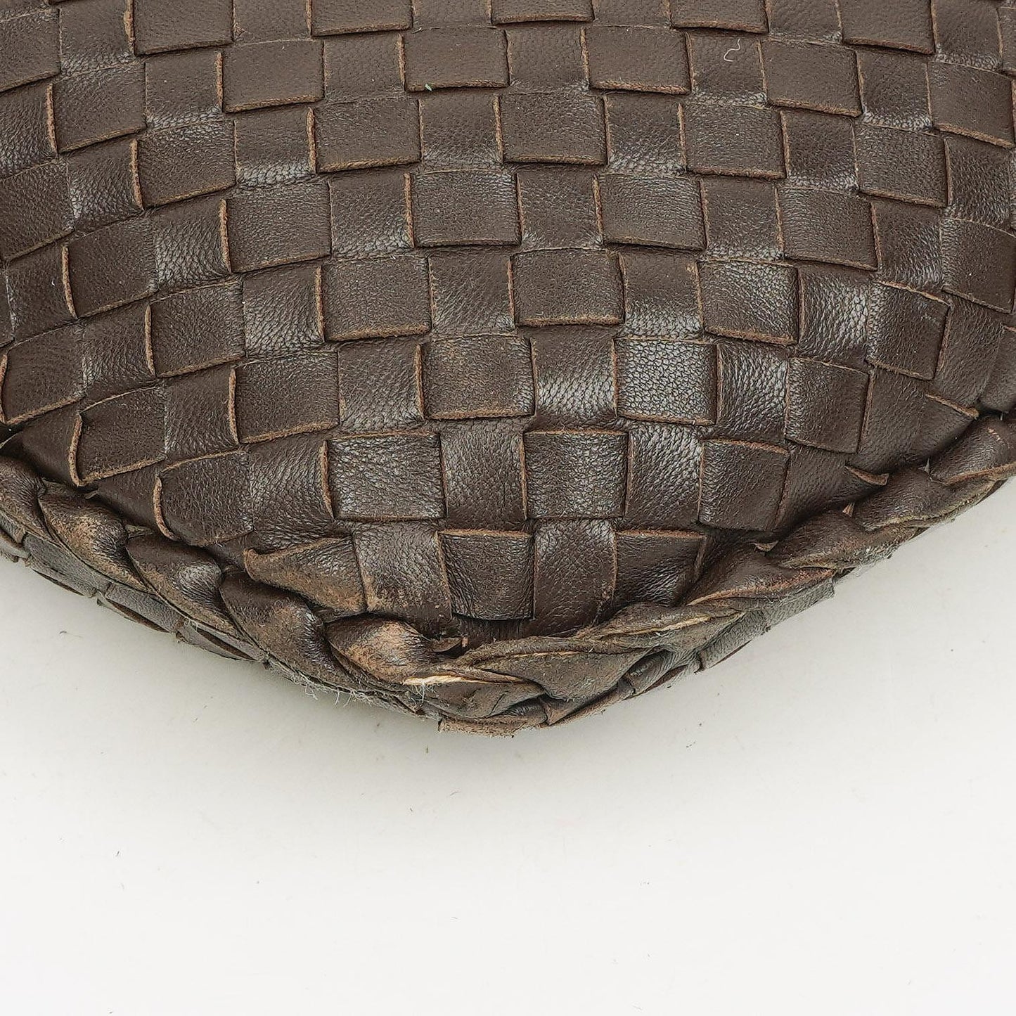 Bottega Veneta Medium Veneta Hobo Tasche aus braunem Nappa Intrecciato Leder