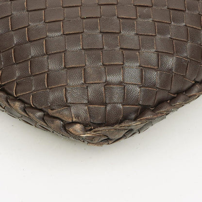 Bottega Veneta Medium Veneta Hobo Tasche aus braunem Nappa Intrecciato Leder