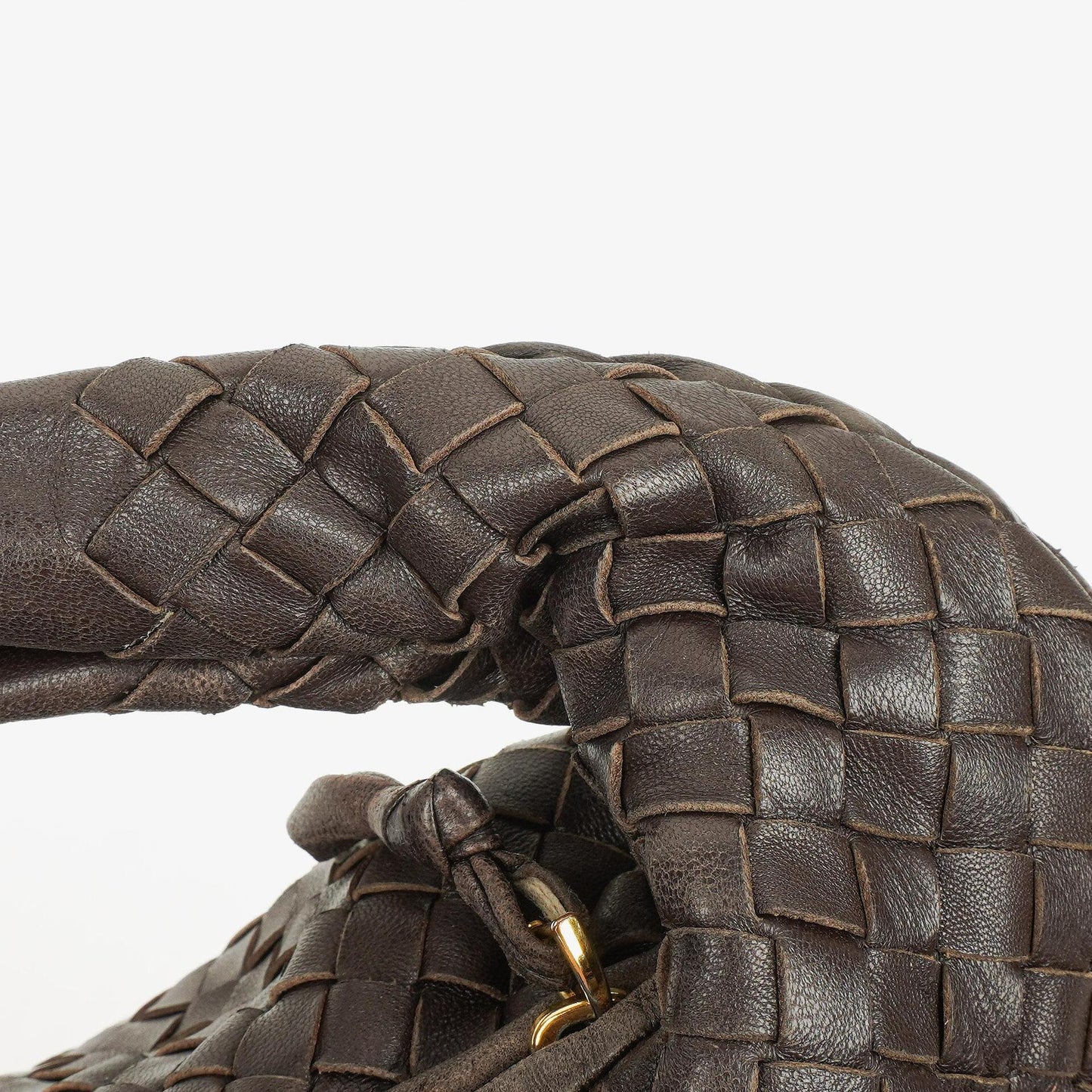 Bottega Veneta Medium Veneta Hobo Tasche aus braunem Nappa Intrecciato Leder