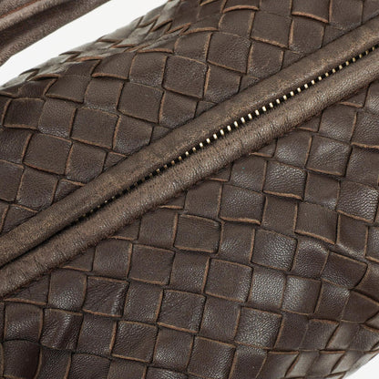 Bottega Veneta Medium Veneta Hobo Tasche aus braunem Nappa Intrecciato Leder