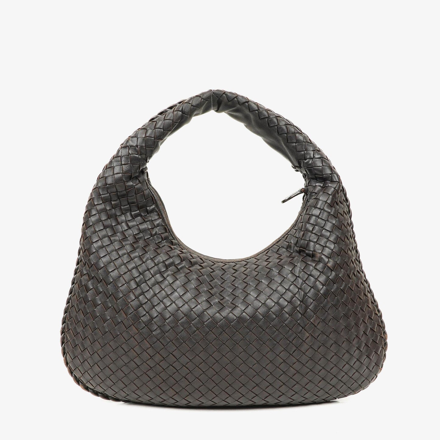 Bottega Veneta Medium Veneta Hobo Tasche aus braunem Nappa Intrecciato